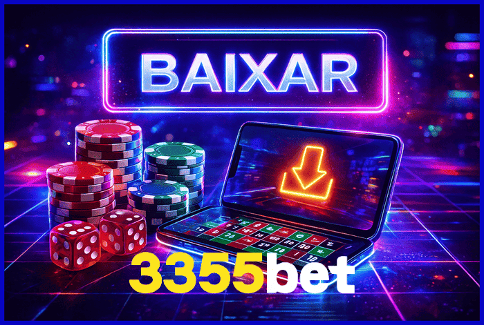 Imagem promovendo o app oficial da 3355WIN para mobile